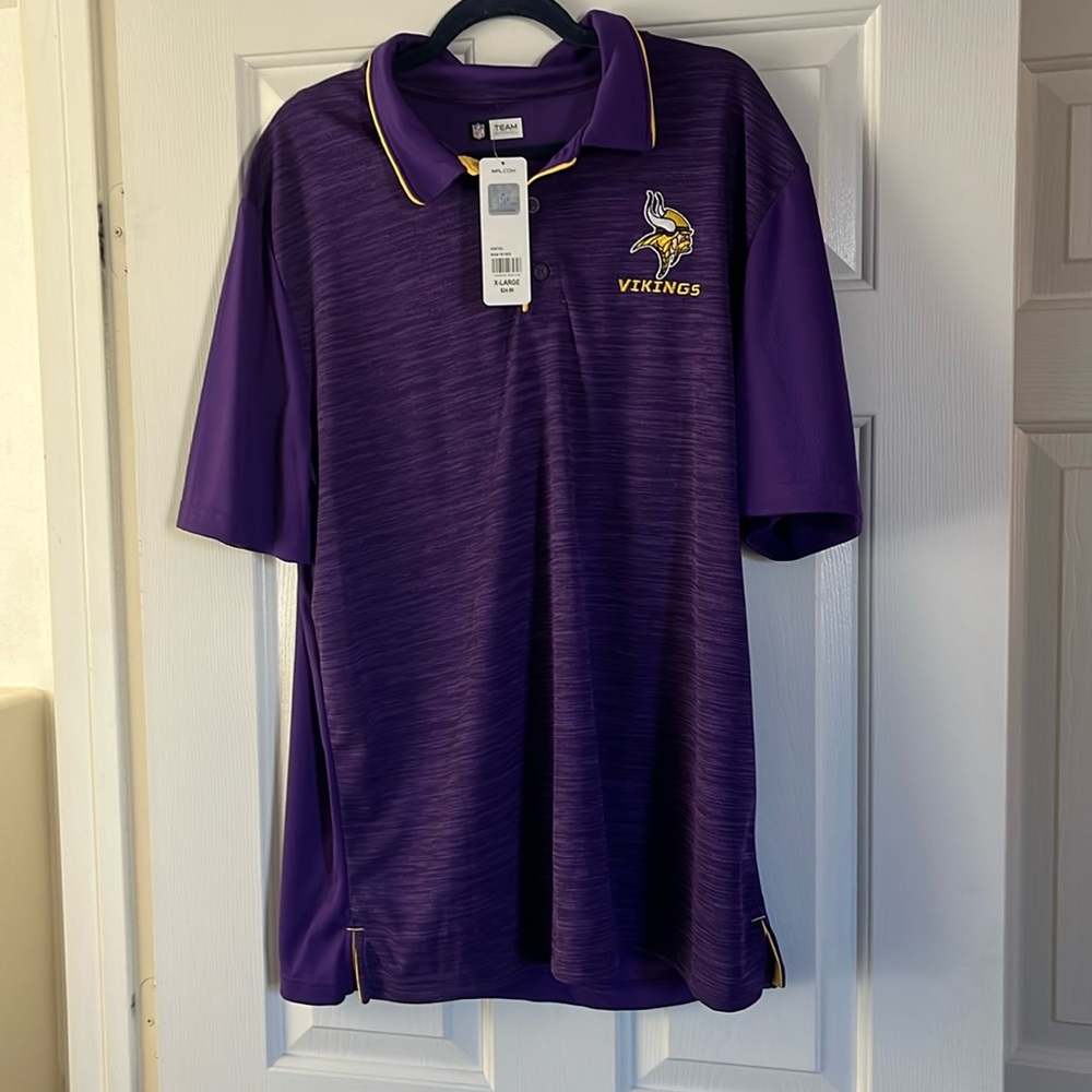 Minnesota Vikings sport polo NFL offical shirt New w/tags Size XL